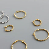 925 Silver Circle Hoop Earring for Women