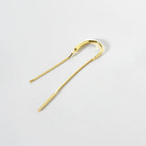 925 Silver Single Chain 65mm Drop Earring Women Punk