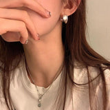 925 Sterling Silver Wide Earrings For Women