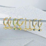 Classic 925 Silver Drop Earrings Zirconia