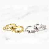 925 Silver Earrings Geometric Hoops 6 7 8 9mm Jewelry