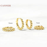 925 Silver Earrings Geometric Hoops 6 7 8 9mm Jewelry