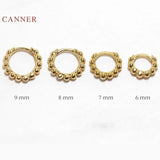 925 Silver Earrings Geometric Hoops 6 7 8 9mm Jewelry