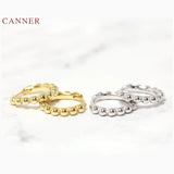 925 Silver Earrings Geometric Hoops 6 7 8 9mm Jewelry