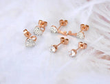 Lock & Key Rhinestone Earrings Set Crystal Earrings For Women