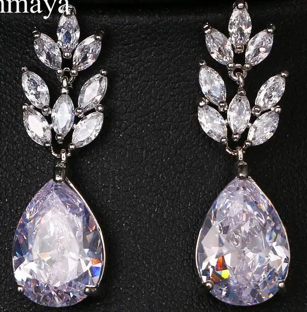 Three-Color Plant Shape Earrings for Women Wedding Travel Gift