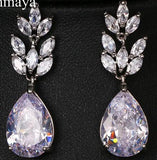 Three-Color Plant Shape Earrings for Women Wedding Travel Gift