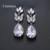 Three-Color Plant Shape Earrings for Women Wedding Travel Gift