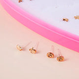 36 Pairs Heart Moon Stud Earrings Set for Girls Lady Ear Jewelry