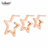 316L Stainless Steel Love Star Earrings Bohemia Party Stud Earrings