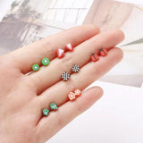 100 Pairs Multi-style Crystal Stud Earrings Set for Women Girls