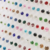 100 Pairs Multi-style Crystal Stud Earrings Set for Women Girls