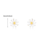 Zircon Stud Earrings for Women, Plated Piercing Small Jewelry