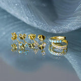 925 Sterling Silver Zircon Earrings Set for Women