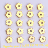 10Pairs Dainty CZ Stud Earring Stainless Steel Bling Crystal