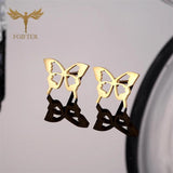 Butterfly Earrings Set Stainless Steel Ear Stud for Women Girls