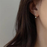 Zircon Geometry Earrings 925 Silver 14k Wedding Jewelry