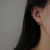 Zircon Geometry Earrings 925 Silver 14k Wedding Jewelry