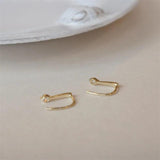 Zircon Geometry Earrings 925 Silver 14k Wedding Jewelry