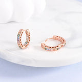 925 Sterling Silver Rose Heart Star Moon Earrings