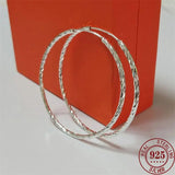 Senlissi Women's Hoop Earrings 18K Yellow Plated 925 Sterling Silver 