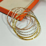 Senlissi Women's Hoop Earrings 18K Yellow Plated 925 Sterling Silver 