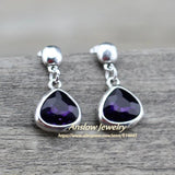 Anslow Crystal Stud Earring for Lady Female Gift