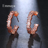 Zirconia Earrings in Punk Modern Style