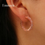 Zirconia Earrings in Punk Modern Style