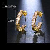 Zirconia Earrings in Punk Modern Style