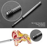 6Pcs Earwax Pickers Stainless Steel Ear Cleaner Curette Spoon Health Care Kit