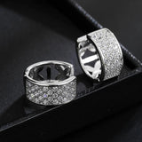 Classic Round Cubic Zircon Earrings for Wedding Party