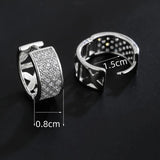 Classic Round Cubic Zircon Earrings for Wedding Party