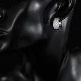 Classic Round Cubic Zircon Earrings for Wedding Party