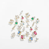 CZ Zircon Small Cartilage Earring Set Crystal Stud Earrings for Women
