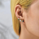 CZ Zircon Small Cartilage Earring Set Crystal Stud Earrings for Women