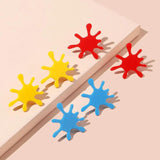 Red Yellow Acrylic Stud Earrings Punk Geometric Big Stud Earring
