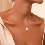 Colorful Zircon Jewelry Set, Sterling Silver Piercing Hook Earrings