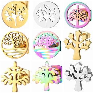 Stainless Steel Stud Earrings Set 12 Pairs Lot Ear Piercing Women Accessories