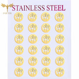 Stainless Steel Stud Earrings Set 12 Pairs Lot Ear Piercing Women Accessories