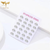 Small Crown Earrings for Girls 12 Pairs Pack Kids Accessories