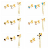 925 Sterling Silver CZ Earings Set for Women, Mom Gift