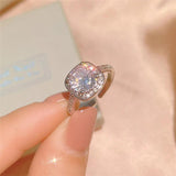 CZ Stud Earring Square Stone Fine Jewelry Wedding Engagement Accessories