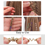 Hexagonal Stone Hair Jewelry Women Braids Crystal Dreadlock Headwear