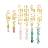 Hexagonal Stone Hair Jewelry Women Braids Crystal Dreadlock Headwear