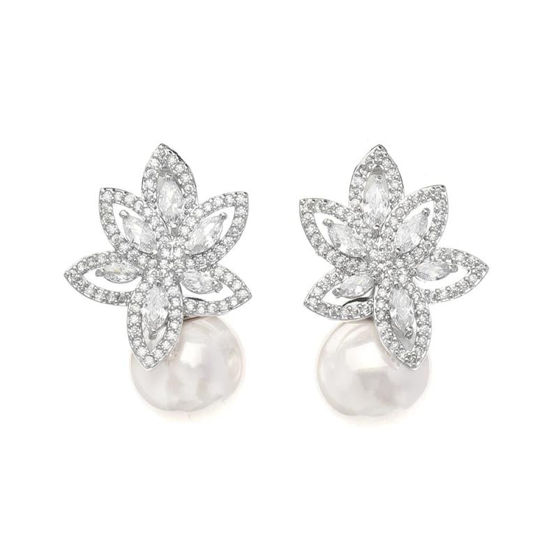 Zirconia Decoration Noble Earrings for Women