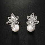 Zirconia Decoration Noble Earrings for Women
