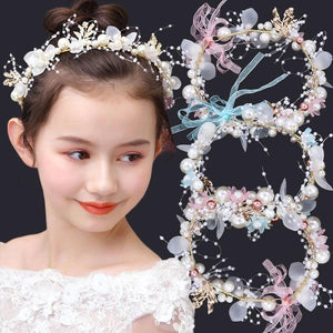 Pearl Flower Bridal Headband Wedding Headbands Hair Jewelry