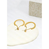 YACHAN Stainless Steel Opal Drop Earrings Women 18K Plated Round Dangle Earring