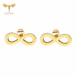 Infinite Earrings Set Stainless Steel 12 Pairs Lot Jewelry for Women Men